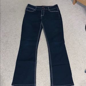 dark wash Wranglers